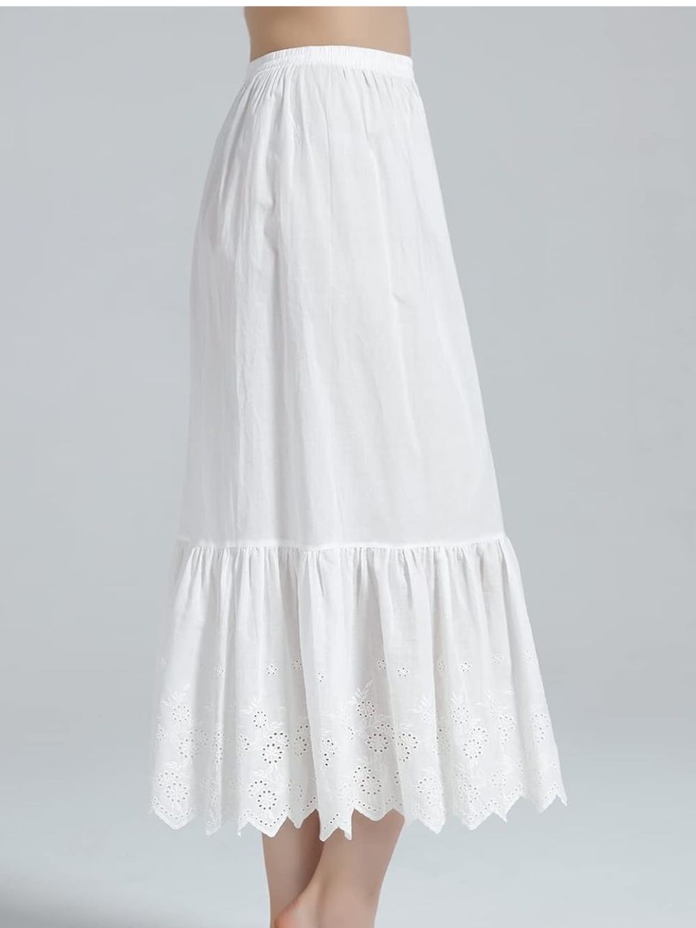 NWOT 100% cotton broderie anglaise maxi skirt